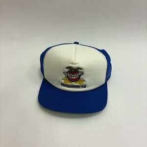 Rhude White and Blue Championship Trucker Hat NWT